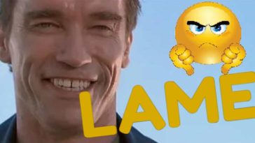 Arnold Schwarzenegger Terminator 2 Smilling