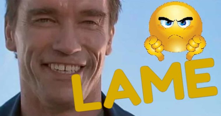 Arnold Schwarzenegger Terminator 2 Smilling