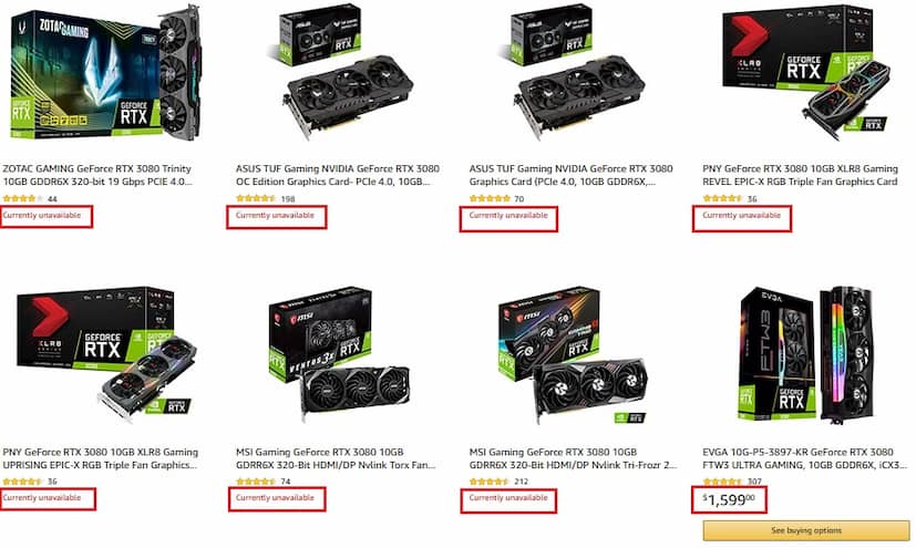 nvidia rtx graphics cards prices amazon.com