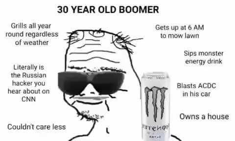 The 30-year-old boomer wojak meme