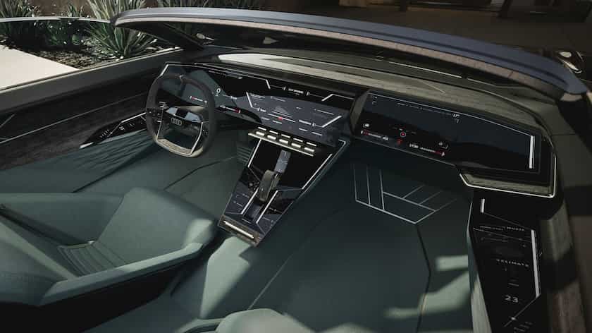 Audi Skysphere concept interior dashboard