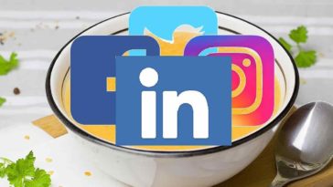 LinkedIn and social media logos soup