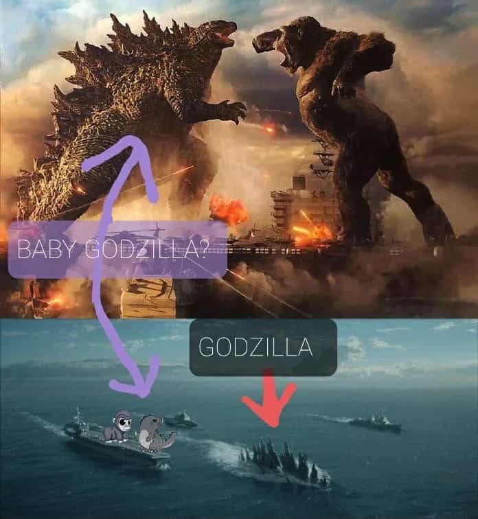 Godzilla vs. Kong on a ship size comparison