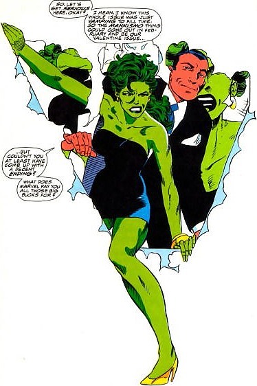 She-Hulk breaking the fourth 4th wall
