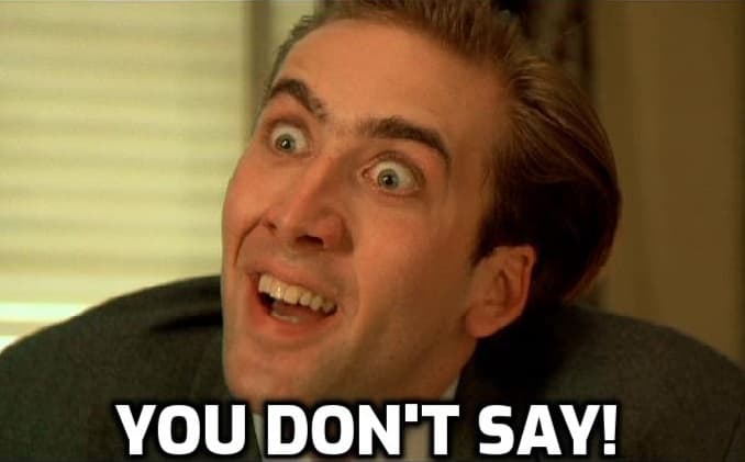 Nicholas cage peter loew vampires kiss you don't say meme