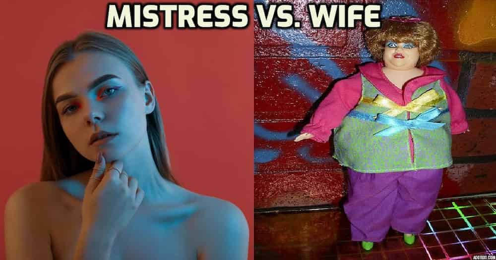 pretty young mistress vs uggly fat wife