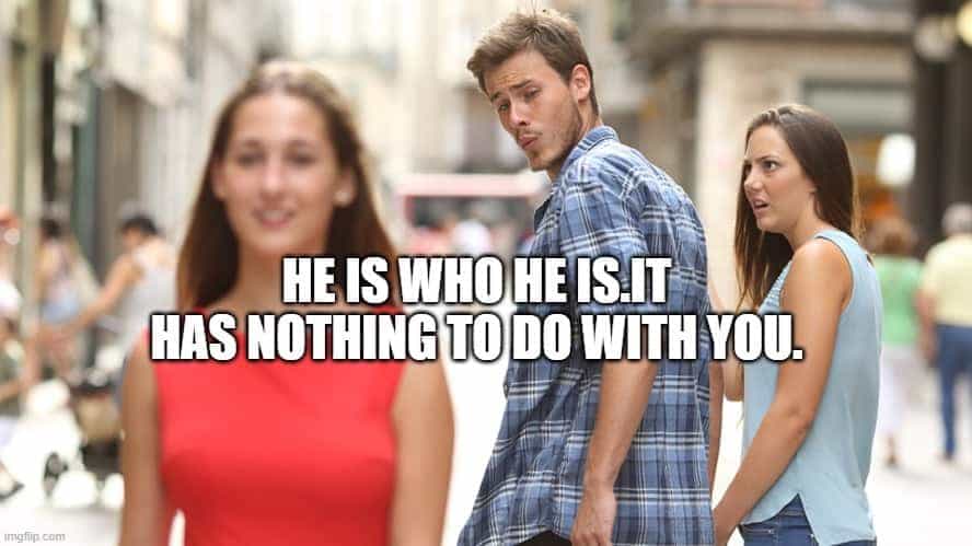 Looking at another woman meme