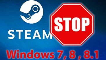Steam support stop on windows 7, 8, 8.1
